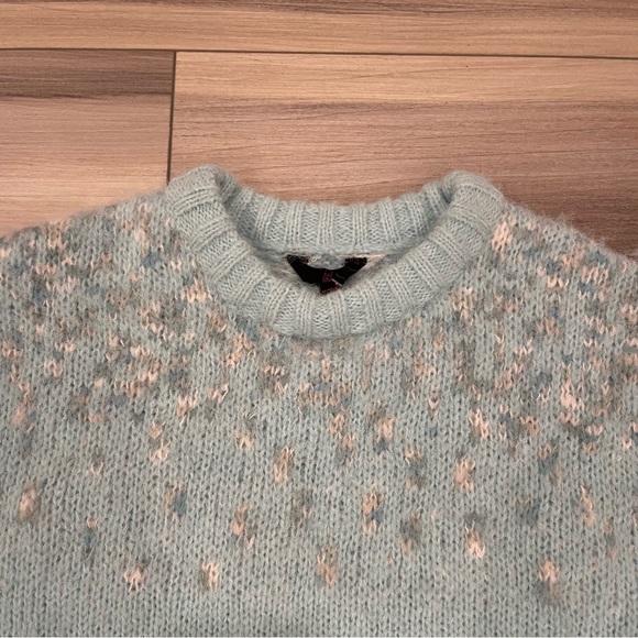 NWT NOBO No Boundaries Turquoise Pastel Fairisle Sweater Size Medium Very Soft - Picture 11 of 13